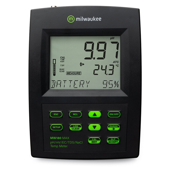 Milwaukee MW180 MAX Masaüstü pH/ORP/EC/TDS Tuzluluk Metre